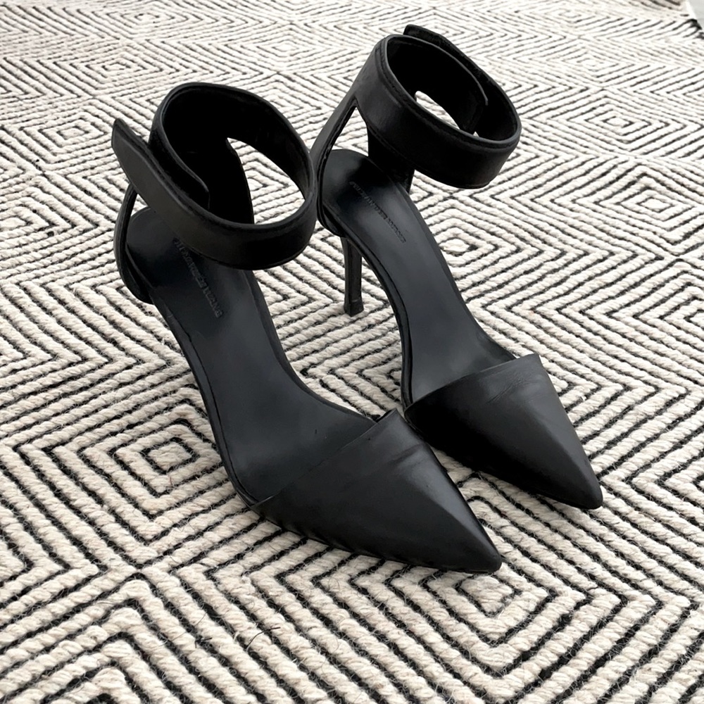 Alexander Wang leather d’orsay heels pointed